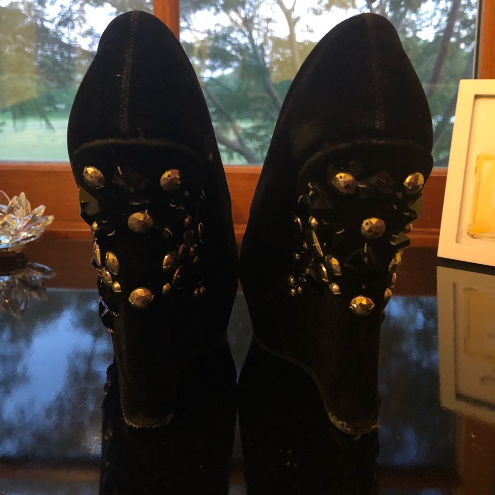 Platform Rhinestone wedges - Picture 2 of 4